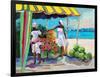 Tropical Fruit Stand-Jane Slivka-Framed Art Print