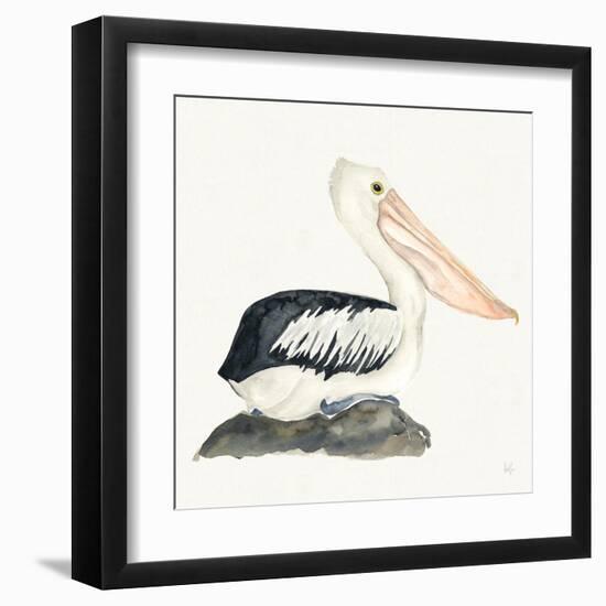 Tropical Fun Bird II-Harriet Sussman-Framed Art Print