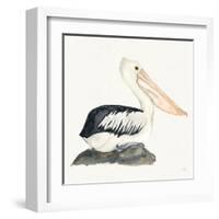 Tropical Fun Bird II-Harriet Sussman-Framed Art Print