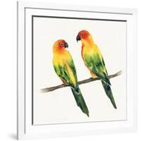 Tropical Fun Bird III-Harriet Sussman-Framed Art Print