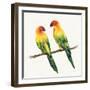 Tropical Fun Bird III-Harriet Sussman-Framed Art Print