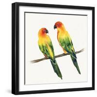 Tropical Fun Bird III-Harriet Sussman-Framed Art Print