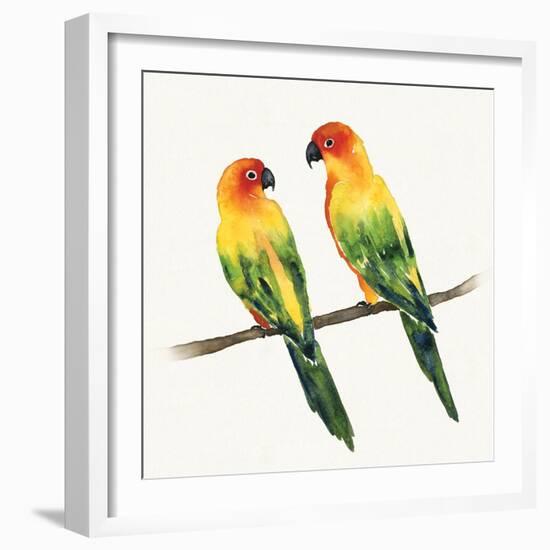 Tropical Fun Bird III-Harriet Sussman-Framed Art Print