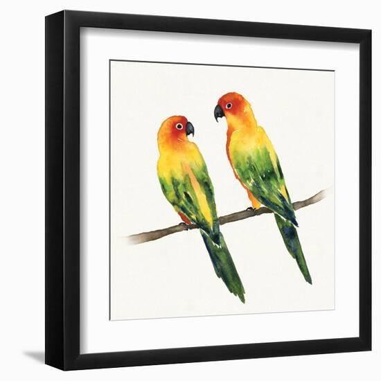 Tropical Fun Bird III-Harriet Sussman-Framed Art Print