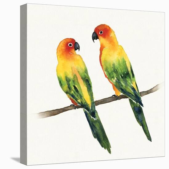 Tropical Fun Bird III-Harriet Sussman-Stretched Canvas