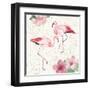 Tropical Fun Bird V with Gold-Harriet Sussman-Framed Art Print