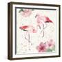 Tropical Fun Bird V with Gold-Harriet Sussman-Framed Art Print