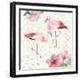 Tropical Fun Bird V with Gold-Harriet Sussman-Framed Art Print