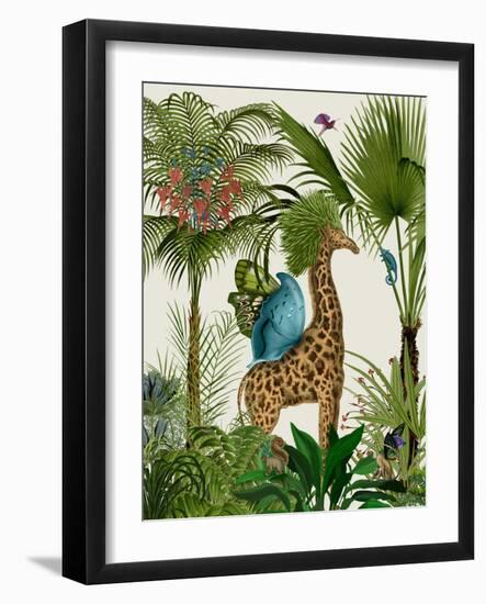 Tropical Giraffe 5-Fab Funky-Framed Art Print