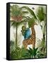 Tropical Giraffe 5-Fab Funky-Framed Stretched Canvas
