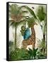 Tropical Giraffe 5-Fab Funky-Framed Stretched Canvas