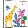 Tropical Giraffe-Jennifer McCully-Mounted Art Print