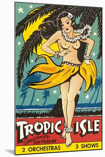 Tropical Girl Pin Up-null-Mounted Art Print