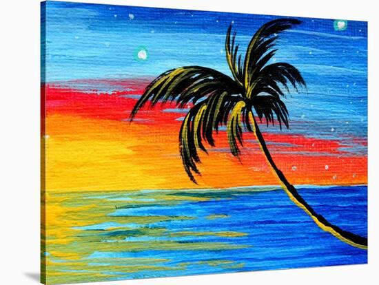 Tropical Goodbye-Megan Aroon Duncanson-Stretched Canvas