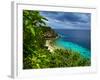 Tropical Green Island and Blue Sea with Coral Reef. View from Top of a Mountain to Apo Reef Natural-Dudarev Mikhail-Framed Photographic Print