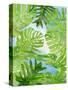 Tropical Greenery-Mary Escobedo-Stretched Canvas