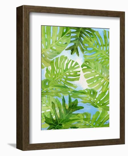 Tropical Greenery-Mary Escobedo-Framed Art Print