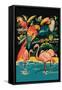 Tropical Hobbyland - Birds-null-Framed Stretched Canvas