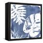 Tropical Indigo Impressions IV-June Vess-Framed Stretched Canvas