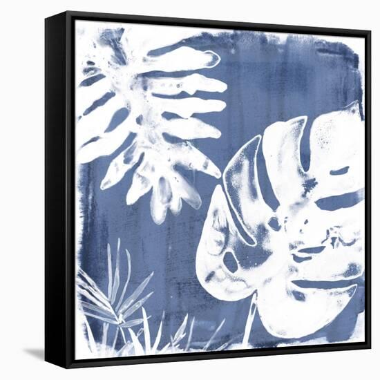 Tropical Indigo Impressions IV-June Vess-Framed Stretched Canvas