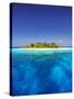 Tropical Island and Lagoon in Maldives, Indian Ocean, Asia-Sakis Papadopoulos-Stretched Canvas