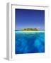 Tropical Island and Lagoon in Maldives, Indian Ocean, Asia-Sakis Papadopoulos-Framed Photographic Print