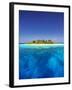 Tropical Island and Lagoon in Maldives, Indian Ocean, Asia-Sakis Papadopoulos-Framed Photographic Print