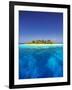 Tropical Island and Lagoon in Maldives, Indian Ocean, Asia-Sakis Papadopoulos-Framed Photographic Print