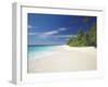 Tropical Island and Lagoon, Maldives, Indian Ocean, Asia-Sakis Papadopoulos-Framed Photographic Print