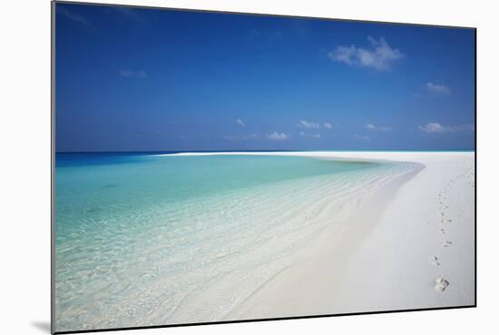 Tropical Island and Lagoon, Maldives, Indian Ocean, Asia-Sakis Papadopoulos-Mounted Photographic Print