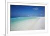 Tropical Island and Lagoon, Maldives, Indian Ocean, Asia-Sakis Papadopoulos-Framed Photographic Print