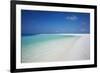 Tropical Island and Lagoon, Maldives, Indian Ocean, Asia-Sakis Papadopoulos-Framed Photographic Print