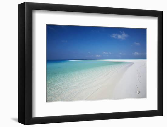 Tropical Island and Lagoon, Maldives, Indian Ocean, Asia-Sakis Papadopoulos-Framed Photographic Print