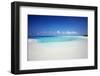 Tropical Island and Lagoon, Maldives, Indian Ocean, Asia-Sakis Papadopoulos-Framed Photographic Print