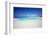 Tropical Island and Lagoon, Maldives, Indian Ocean, Asia-Sakis Papadopoulos-Framed Photographic Print