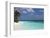 Tropical Island and Lagoon, Maldives, Indian Ocean, Asia-Sakis Papadopoulos-Framed Photographic Print