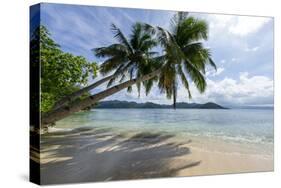 Tropical Island Beach at Matangi Island Resort, Vanua Levu, Fiji, Pacific-Louise Murray-Stretched Canvas