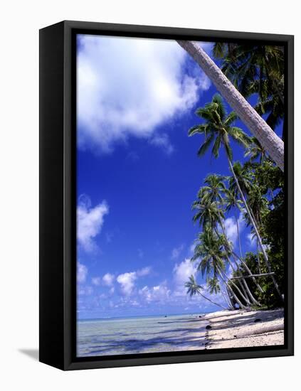 Tropical Island, Bora Bora-Ron Whitby Photography-Framed Stretched Canvas