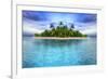 Tropical Island of Maldives-Patryk Kosmider-Framed Photographic Print