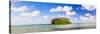 Tropical Island of Motu Taakoka Covered in Palm Trees in Muri Lagoon, Cook Islands, Pacific-Matthew Williams-Ellis-Stretched Canvas