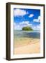 Tropical Island of Motu Taakoka Covered in Palm Trees in Muri Lagoon, Rarotonga, Cook Islands-Matthew Williams-Ellis-Framed Photographic Print