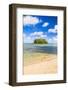 Tropical Island of Motu Taakoka Covered in Palm Trees in Muri Lagoon, Rarotonga, Cook Islands-Matthew Williams-Ellis-Framed Photographic Print