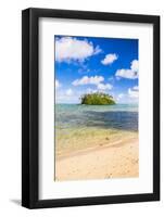 Tropical Island of Motu Taakoka Covered in Palm Trees in Muri Lagoon, Rarotonga, Cook Islands-Matthew Williams-Ellis-Framed Photographic Print