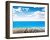 Tropical Island Summer Beach. Sky and Ocean-ixstudio-Framed Photographic Print