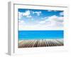 Tropical Island Summer Beach. Sky and Ocean-ixstudio-Framed Photographic Print