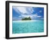 Tropical Island Surrounded By Lagoon, Maldives, Indian Ocean, Asia-Sakis Papadopoulos-Framed Photographic Print