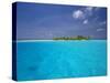 Tropical Island Surrounded by Lagoon, Maldives, Indian Ocean-Papadopoulos Sakis-Stretched Canvas