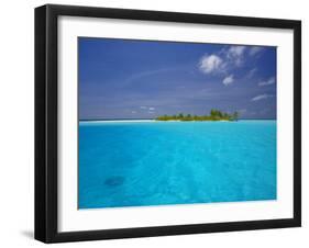 Tropical Island Surrounded by Lagoon, Maldives, Indian Ocean-Papadopoulos Sakis-Framed Photographic Print