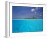 Tropical Island Surrounded by Lagoon, Maldives, Indian Ocean-Papadopoulos Sakis-Framed Photographic Print