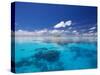 Tropical Island Surrounded by Lagoon, Maldives, Indian Ocean-Papadopoulos Sakis-Stretched Canvas